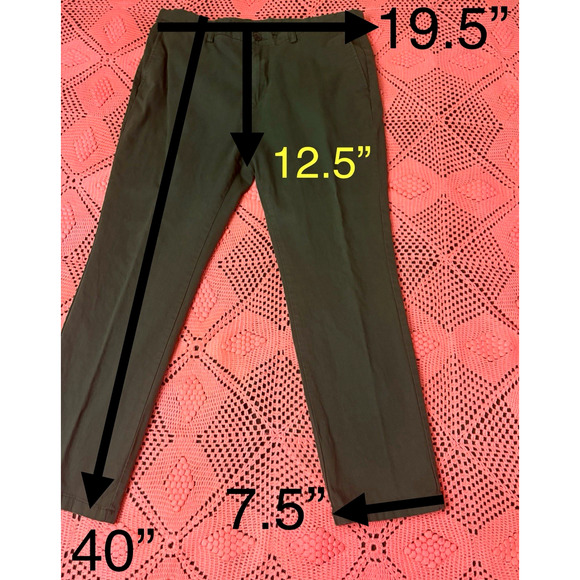 Old Navy Ultimate Tech Slim Built In Flex Pants Tan Mens Size 38x30 - Picture 9 of 9